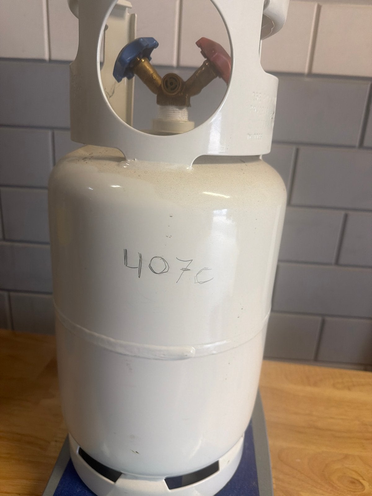 R407C Koudemiddel Fles - 8.9 kg netto, Ophalen, Gebruikt