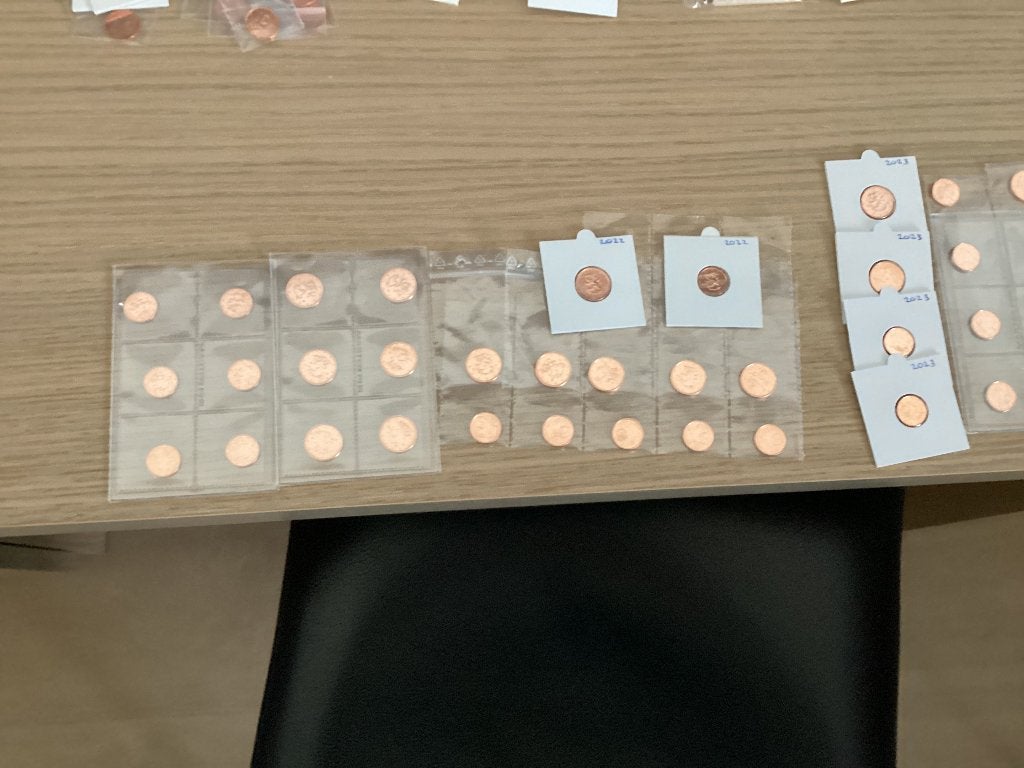Finland 1 en 2 cent : 2021 2022 2023 2024 2025, Ophalen of Verzenden, Finland