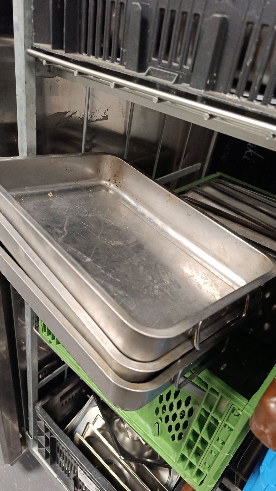 5x Lasagna Schalen en Braadbakken - Gebruikt, Ophalen, Zilver, Metaal, Overige typen