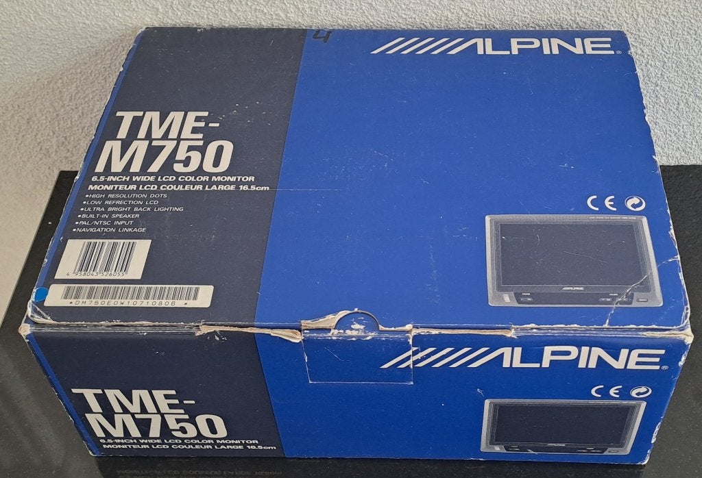 Alpine monitor 6.5 inch TME-M750, Ophalen of Verzenden, Zo goed als nieuw