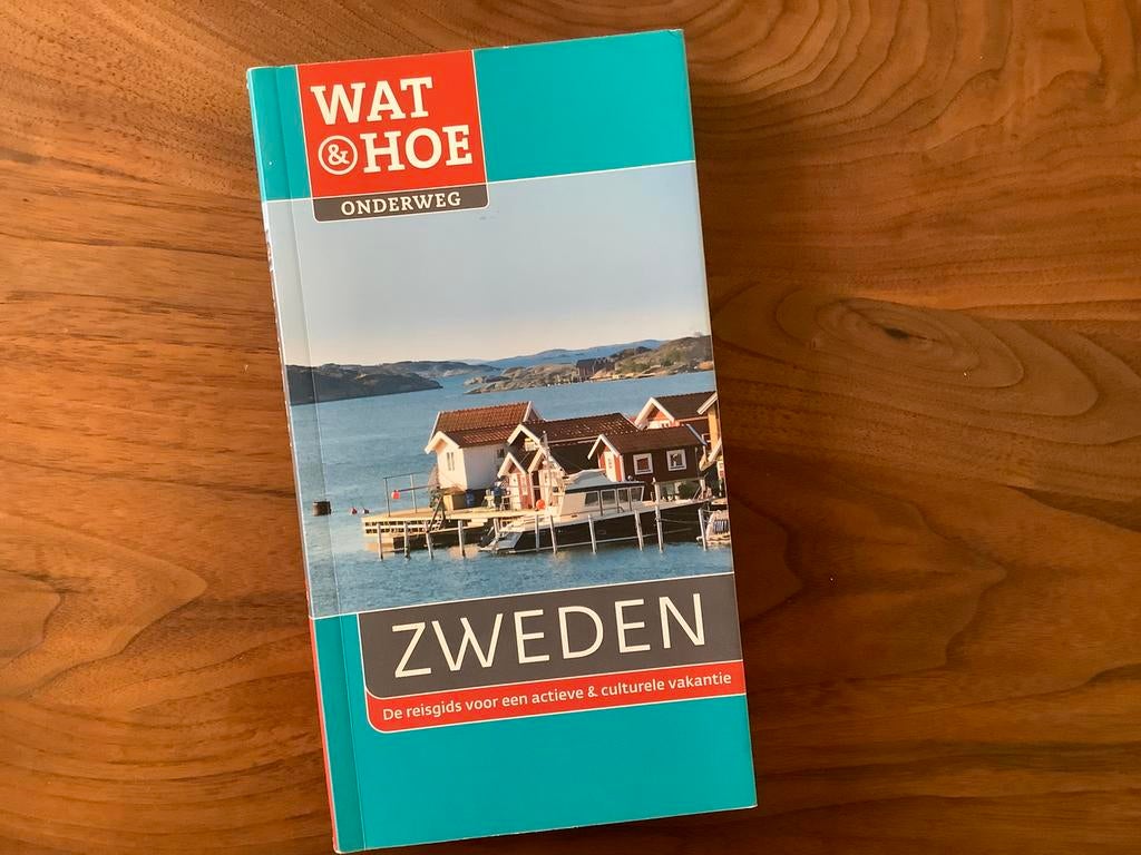 Zweden 208pg NL reisgids Wat&Hoe + kaarten routes tips, Ophalen of Verzenden, Zo goed als nieuw
