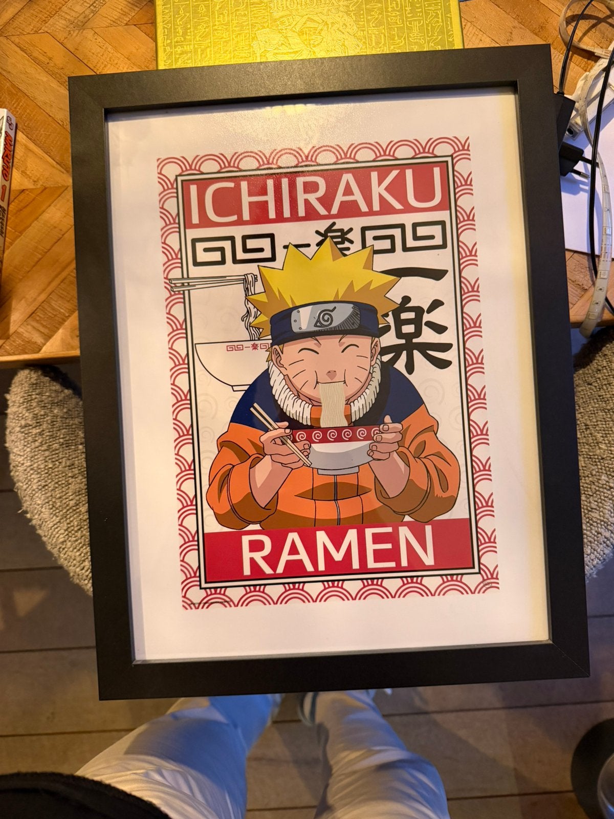 Naruto poster + boek, Ophalen of Verzenden, Zo goed als nieuw, A1 t/m A3, Film en Tv