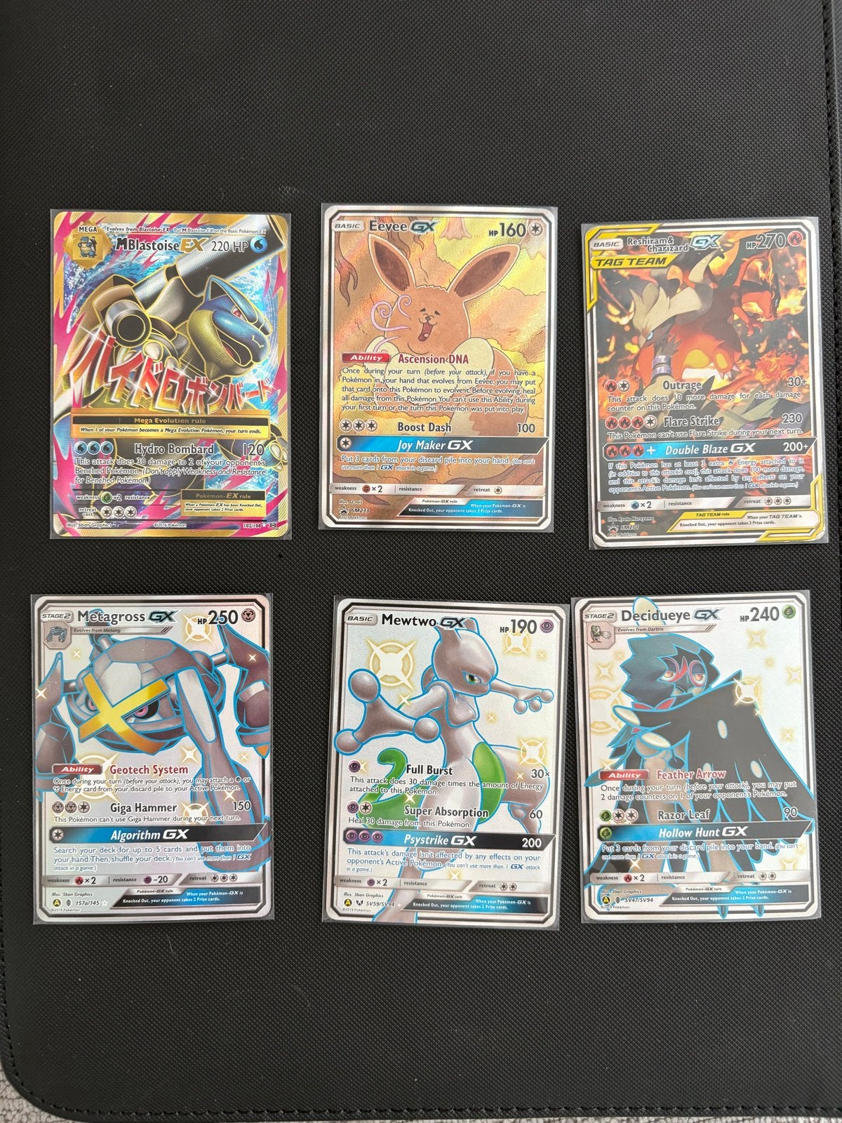 Lotje Pokémon kaarten NM - GX, EX, Tag Team, Shiny, Ophalen of Verzenden, Zo goed als nieuw, Meerdere kaarten, Foil