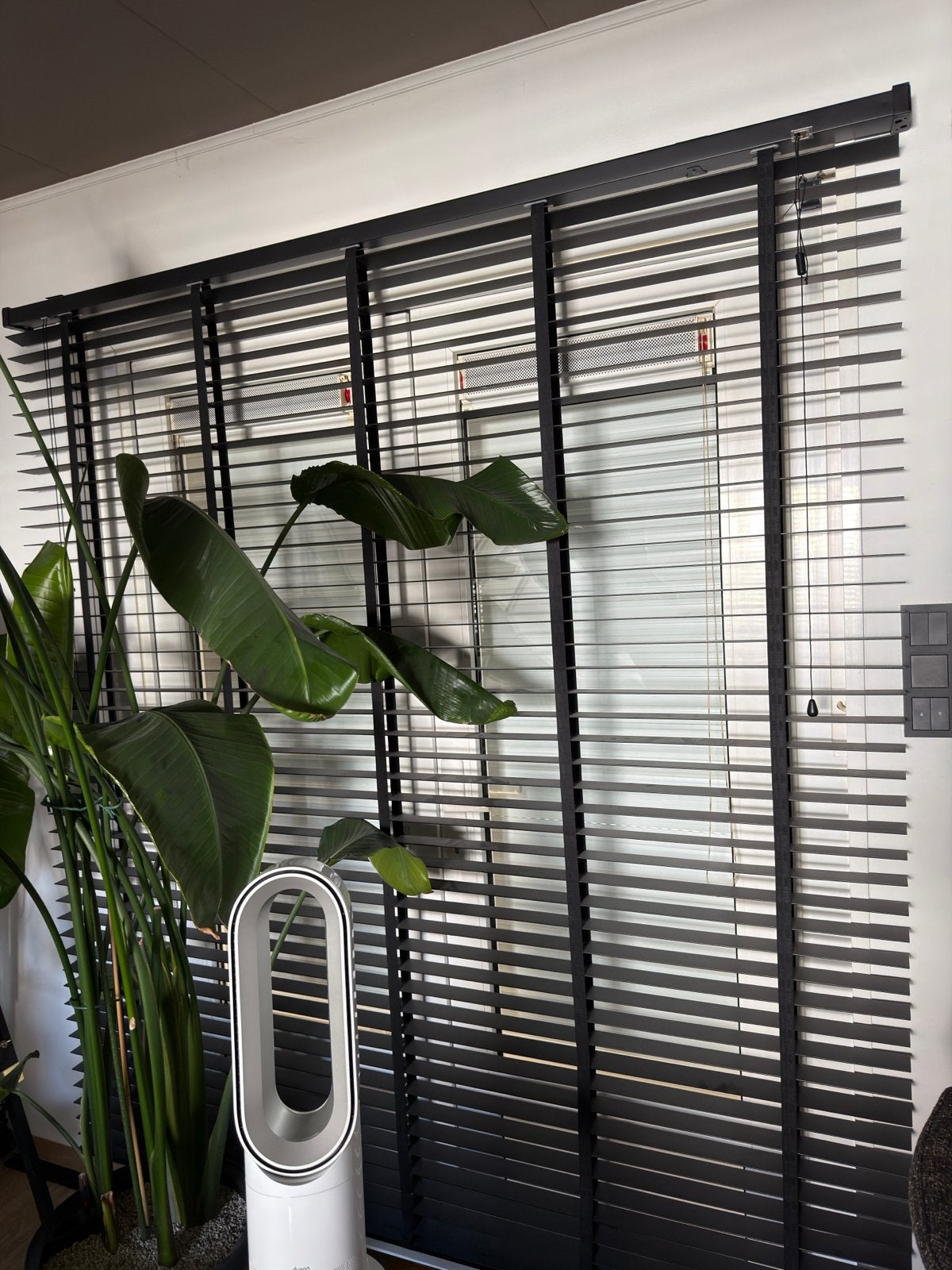 Houten Jaloezie Zwart L 200x B 220 cm, Huis en Inrichting, Ophalen, Gebruikt, Overige merken, Zwart