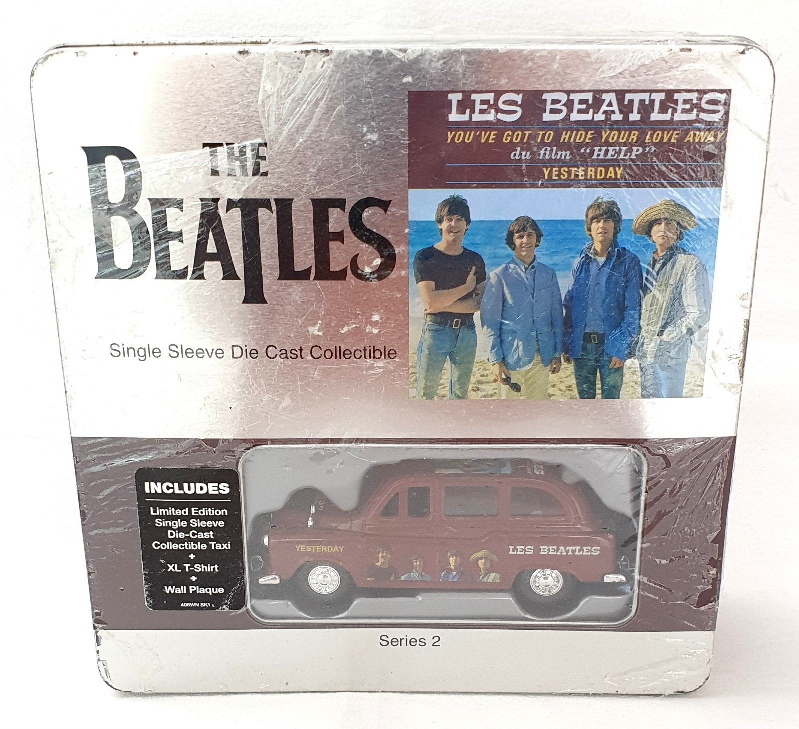 Vandor 1:36 The Beatles London Taxi & T-Shirt Modelauto MISB, Ophalen of Verzenden, Auto