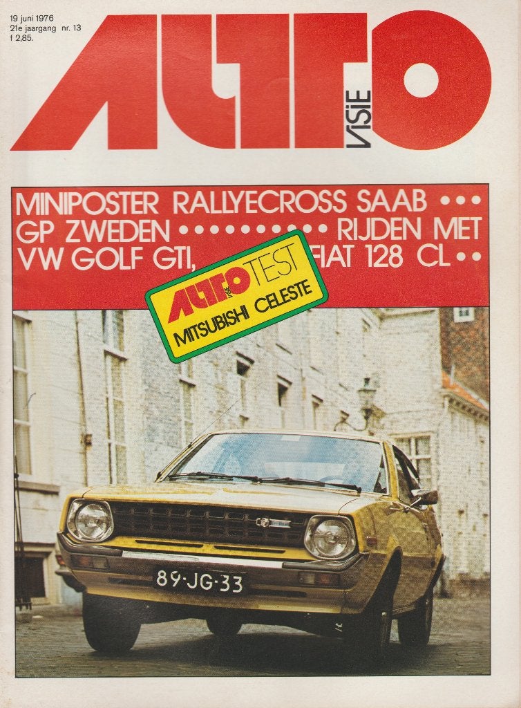 Mitsubishi Celeste test in Autovisie 1976, Gelezen, Ophalen of Verzenden, Mitsubishi, Autovisie