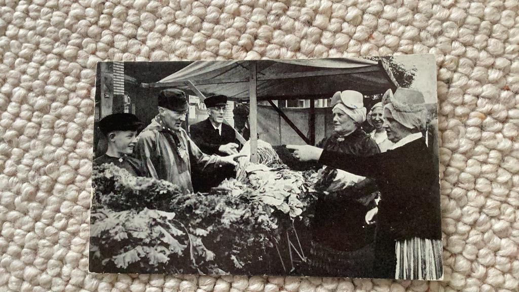 Ansichtkaart Schagen Schager Westfriese Markt jaren ‘50 936, Ophalen of Verzenden, 1940 tot 1960, Gelopen, Noord-Holland