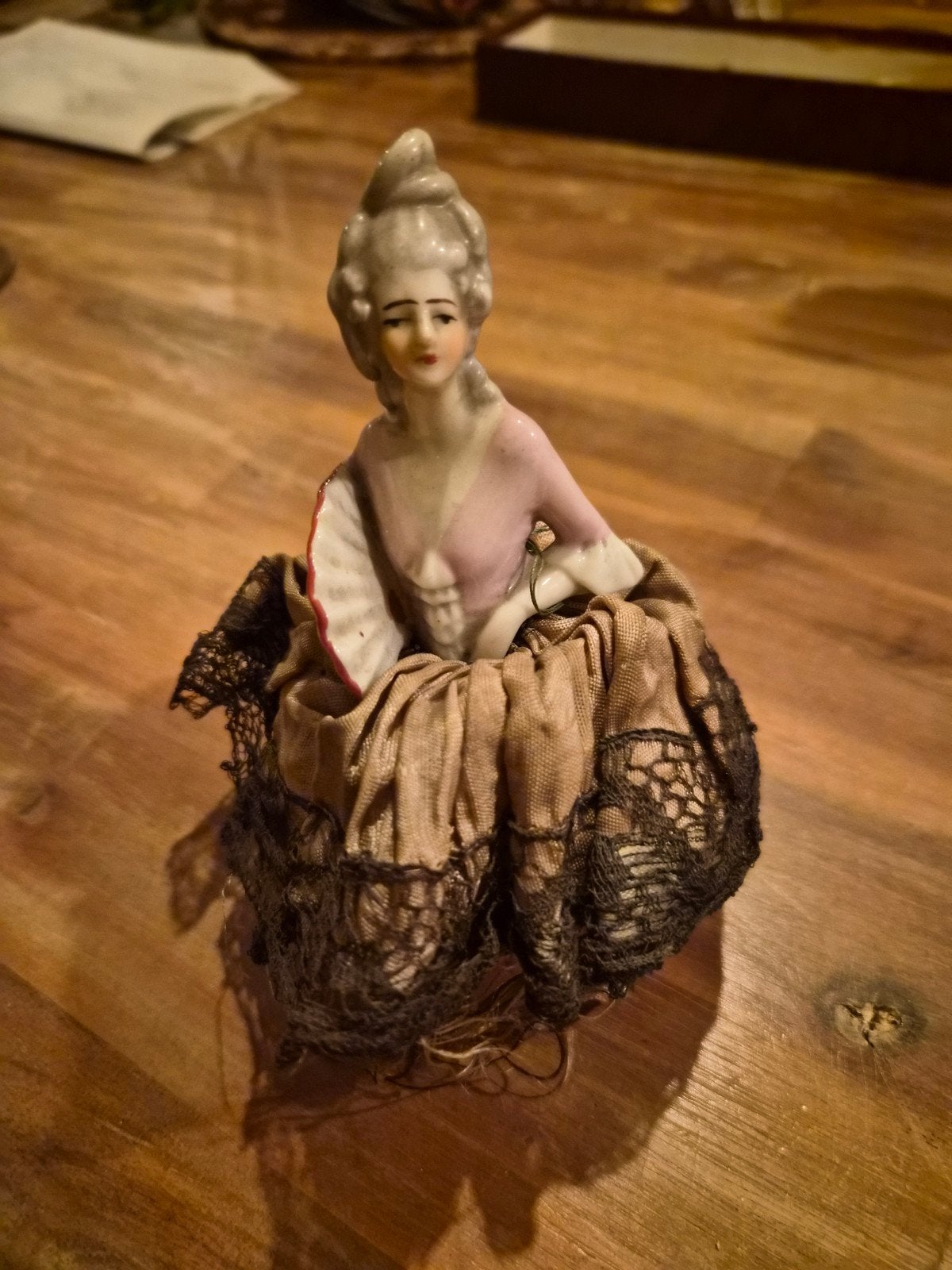Vintage Porselein Half Doll / Boudoir Pop - Marie Antoinett, Ophalen of Verzenden