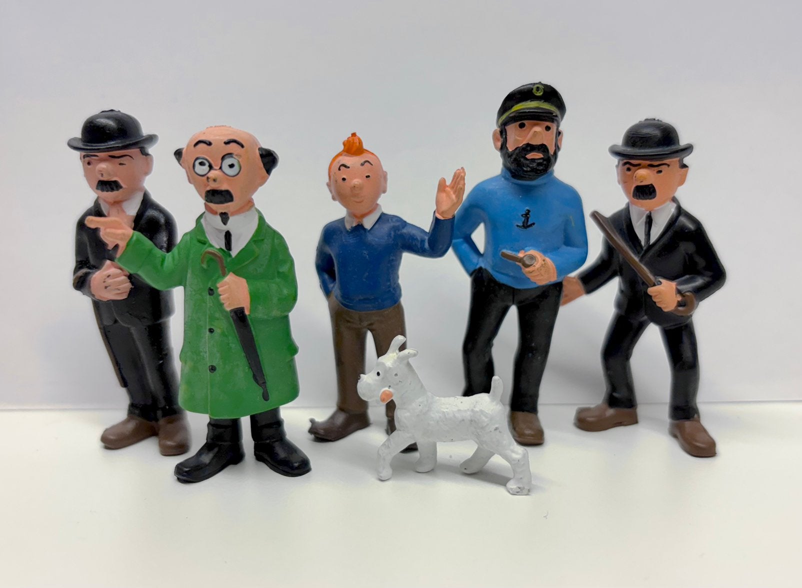 Kuifje/Tintin; complete vintage serie Kuifje figuren, Ophalen of Verzenden, Kuifje, Zo goed als nieuw, Beeldje of Figuurtje