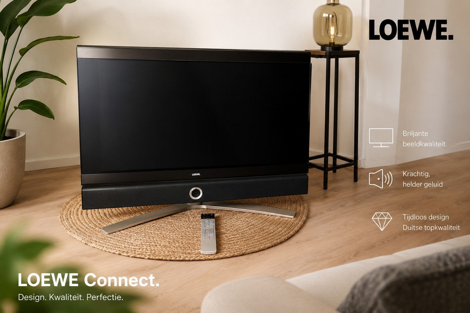Loewe Individual-32 inch-Soundbar-Afstandsbediening, Overige merken, 50 Hz, Ophalen of Verzenden, Zo goed als nieuw