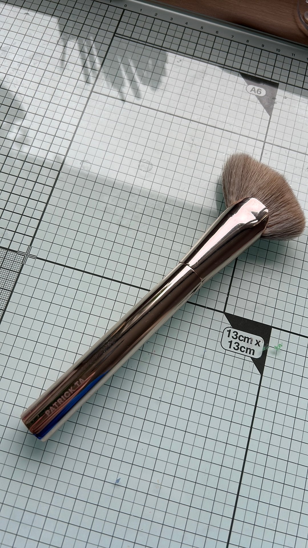 Patrick ta make up kwast contour 1, Ophalen of Verzenden, Zo goed als nieuw, Zwart, Gehele gezicht