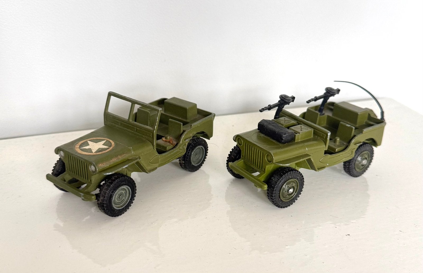 Dinky Toys 615/612 WW2 army command Jeep, Verzenden, Gebruikt, Auto, Dinky Toys