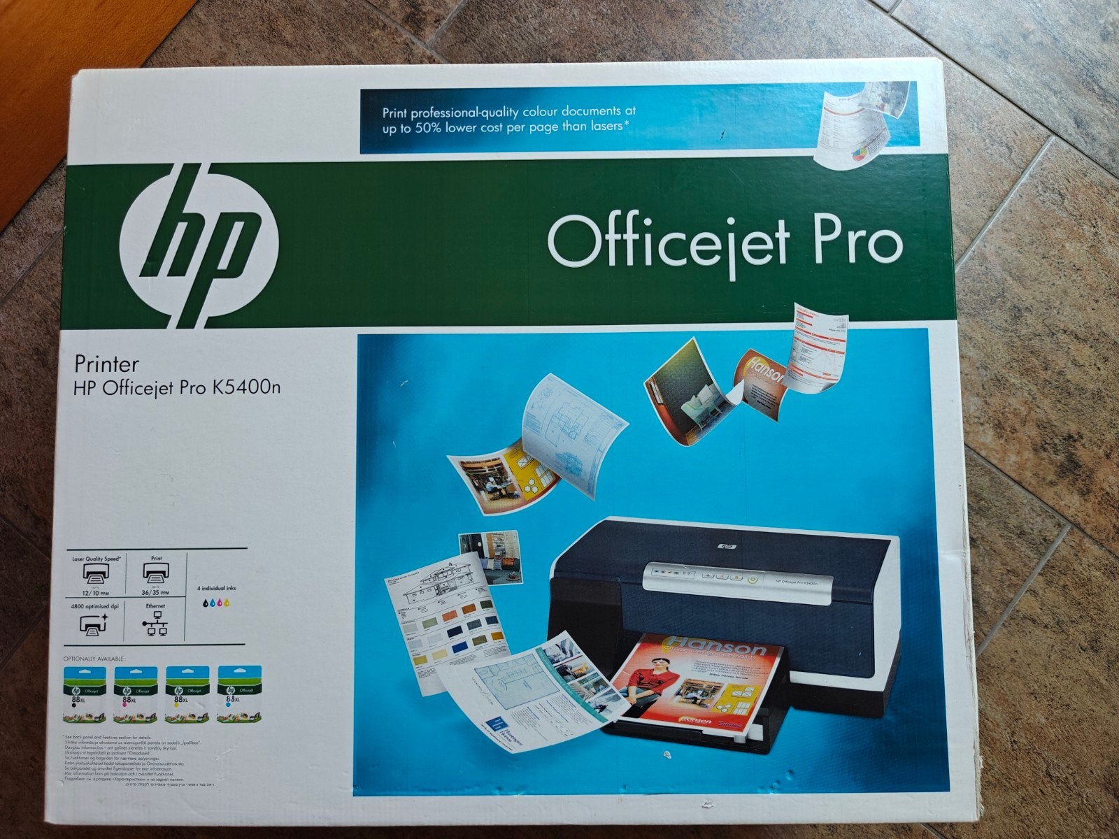 HP Officejet Pro K5400n Printer - Nieuw in doos, Ophalen, Kleur printen, Printer, Inkjetprinter