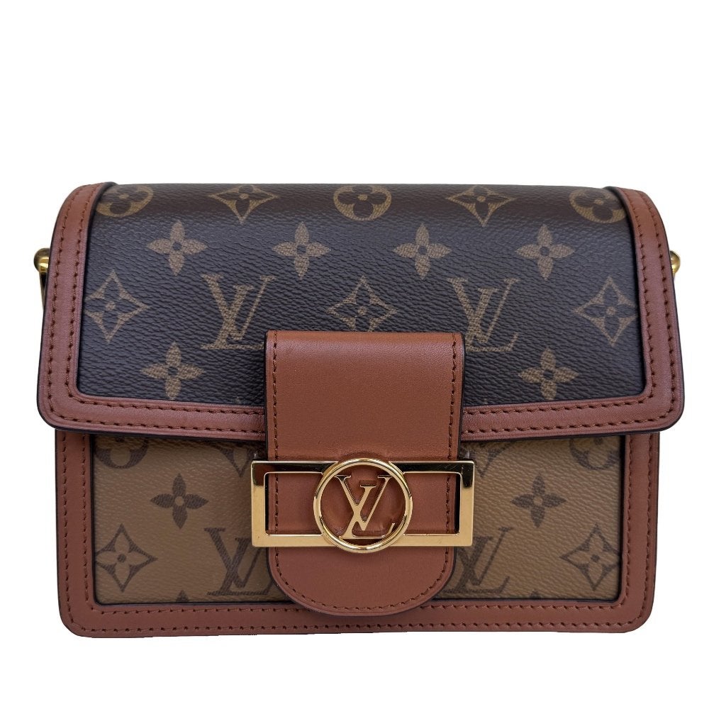 Louis Vuitton dauphine mini tas crossbody authentiek mono image 2