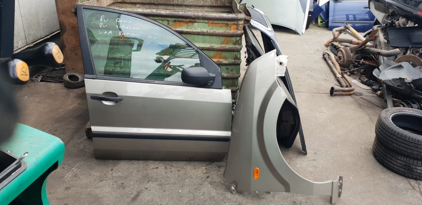 FORD FUSION PORTIER RV +VOORSCHERM  BJ 2002 TOT 2007, Auto-onderdelen, Carrosserie en Plaatwerk, Gebruikt, -, Deur, -