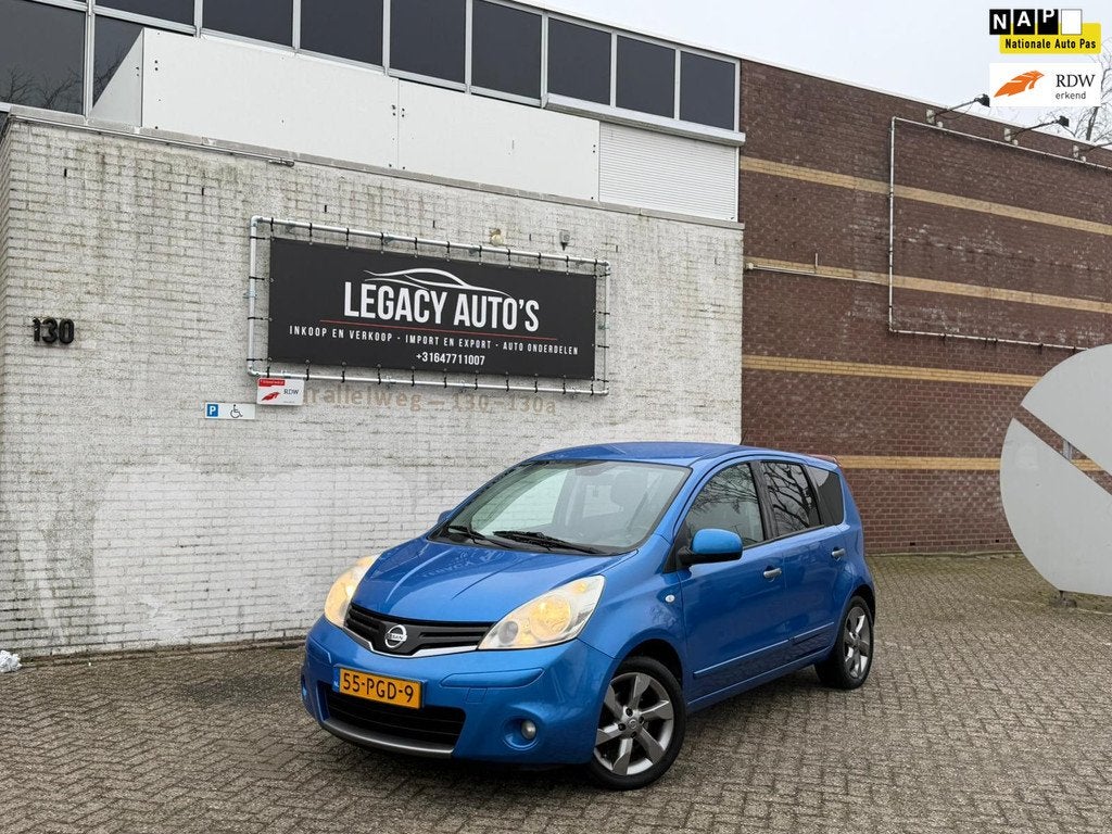 Nissan Note 1.4 Connect Edition - VOL OPTIES - APK 06/2026 -, Voorwielaandrijving, Euro 5, Gebruikt, Zwart