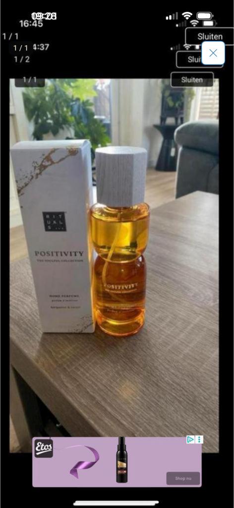 Rituals Positifity Home spray, Ophalen of Verzenden, Nieuw