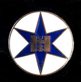 Henschel und Sohn speld- klein emaille, Verzamelen, Speldjes, Pins en Buttons, Verzenden, Nieuw, Transport, Speldje of Pin