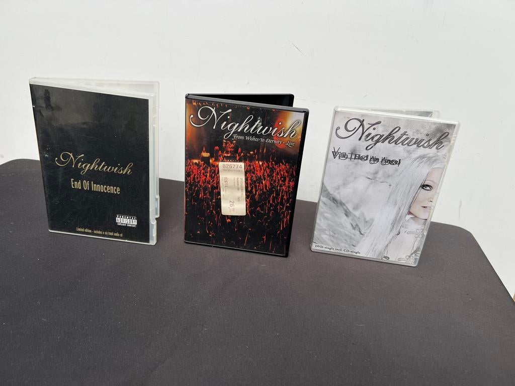 Te Koop : 3 Stuks Nightwish DVD Muziek Concert Zie Adv., Alle leeftijden, Ophalen of Verzenden, Gebruikt, Muziek en Concerten
