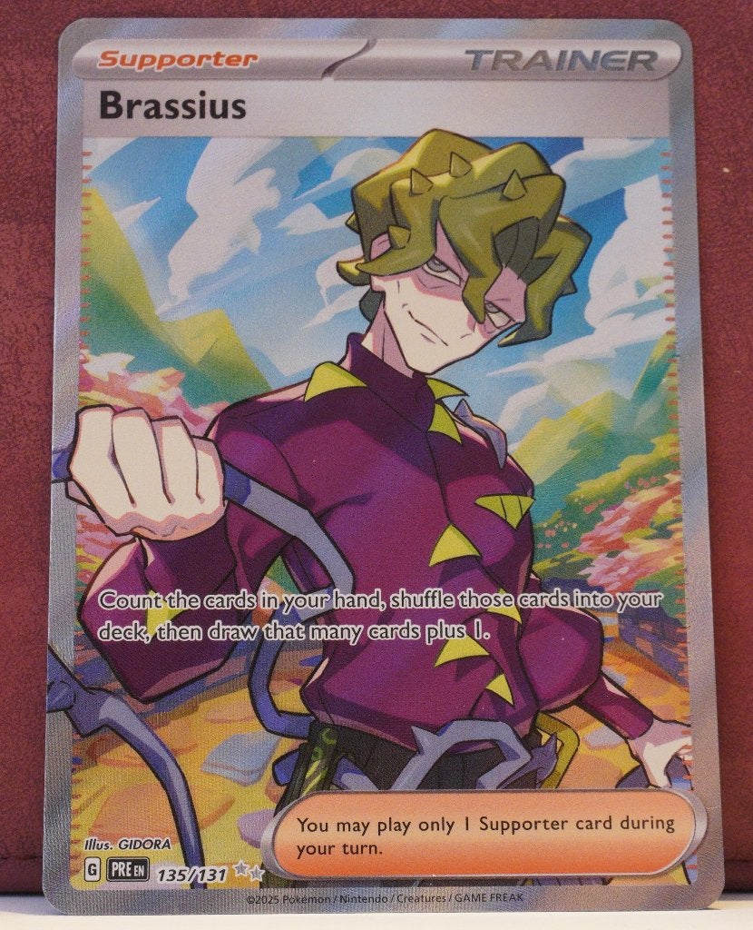 Brassius Full Art 135/131 Prismatic Evolutions Pokèmon Kaart, Verzenden, Nieuw, Losse kaart