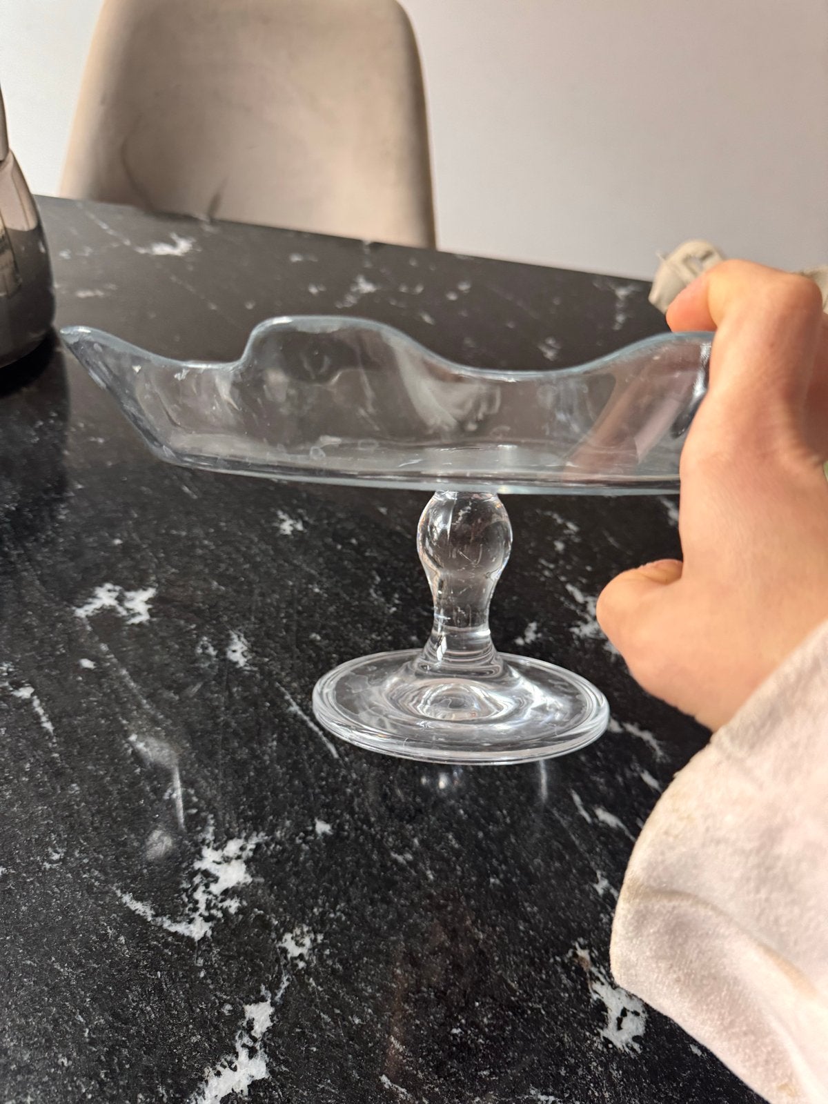 Glazen Taartplateau - Perfecte Staat, Antiek en Kunst, Ophalen