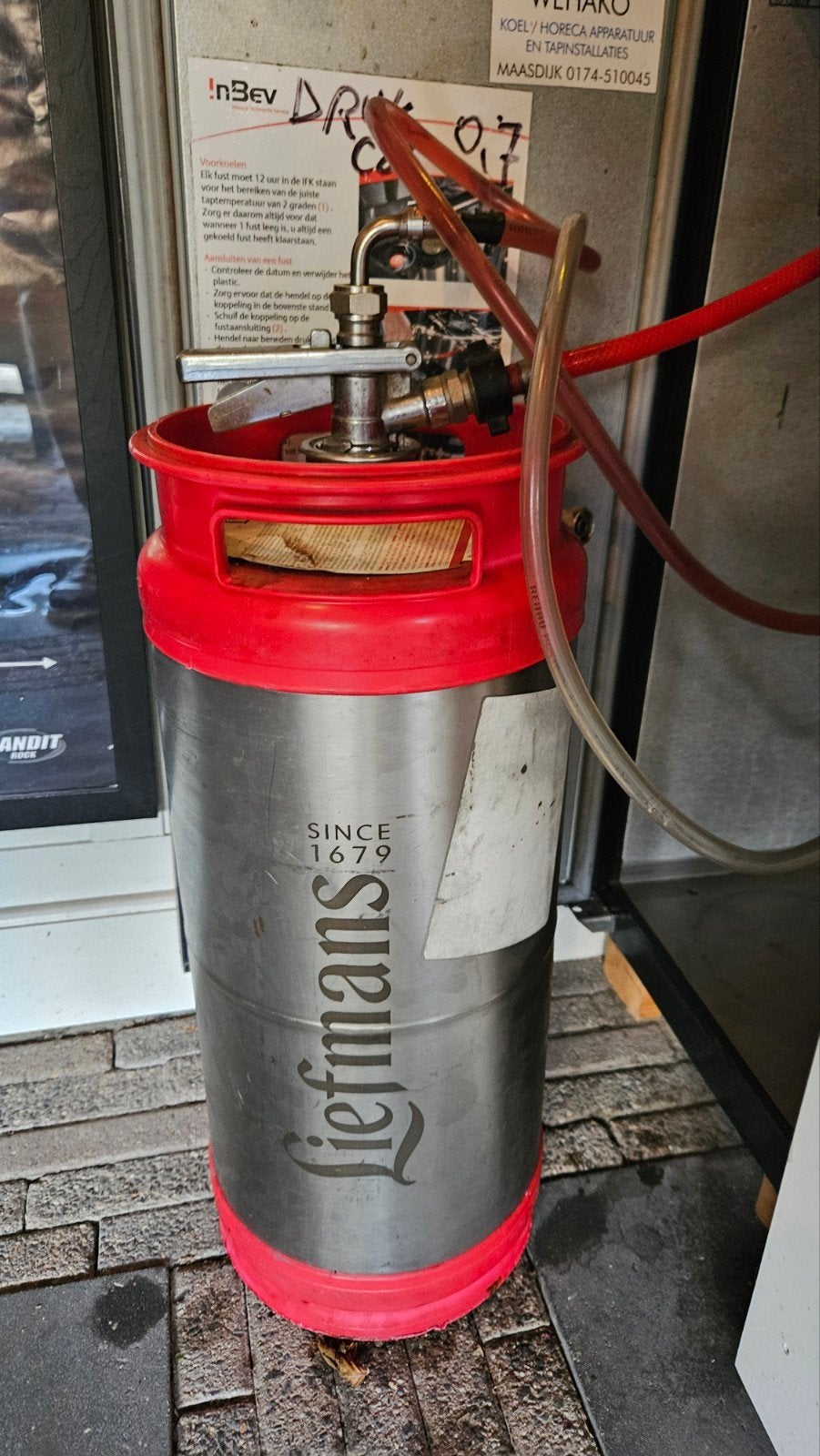 Liefmans Fruitesse 20L Fust, Ophalen, Gebruikt