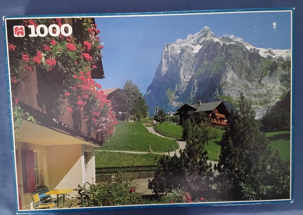 Jumbo puzzel Wetterhorn Berner Oberland Zwitserland, Ophalen, 500 t/m 1500 stukjes, Zo goed als nieuw, Legpuzzel