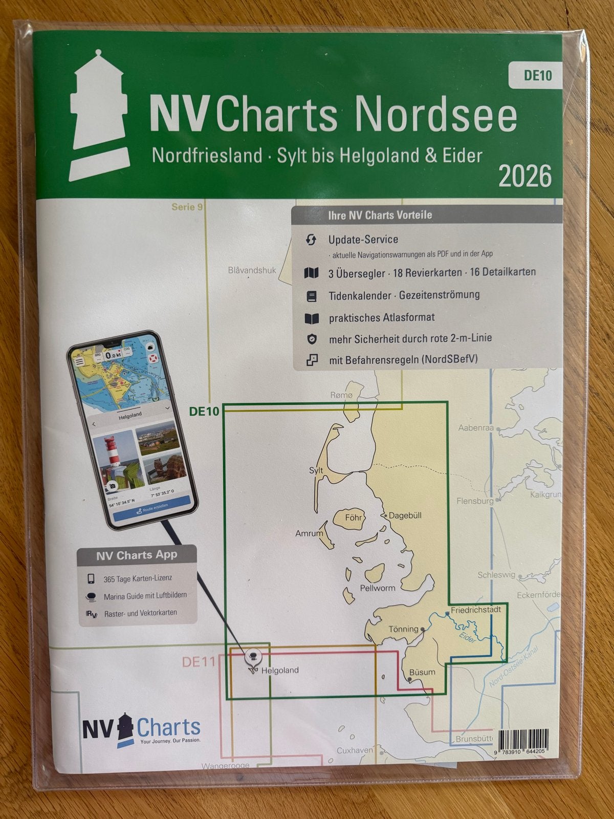 NV Charts Nordsee 2026: DE-13 & DE-10 (ongebruikt), Watersport en Boten, Ophalen of Verzenden, Zo goed als nieuw, Overige typen