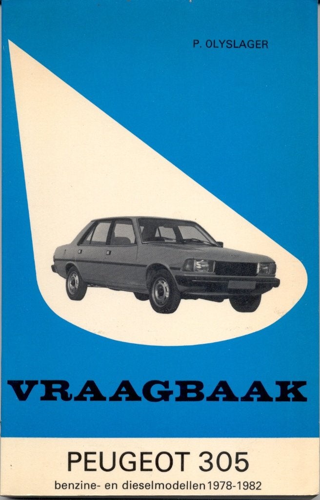 vraagbaak  PEUGEOT 305  1978-1982, Ophalen of Verzenden