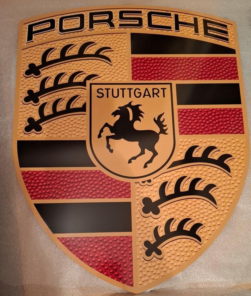Porsche logo 60cm, Verzamelen, Automerken, Motoren en Formule 1, Nieuw, Auto's, Ophalen of Verzenden