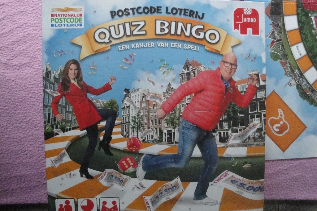 QUIZ BINGO BORDSPEL VAN JUMBO  2 tot 6 spelers 3,95euro., Vijf spelers of meer, Ophalen of Verzenden, Zo goed als nieuw