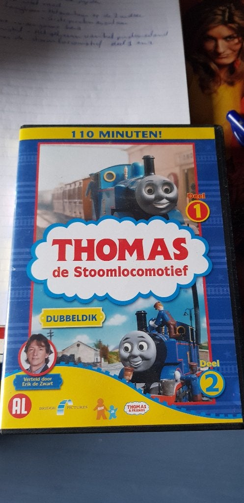 Thomas de stoomlocomotief deel 1 +2 (Z224-13), Alle leeftijden, Ophalen of Verzenden, Zo goed als nieuw