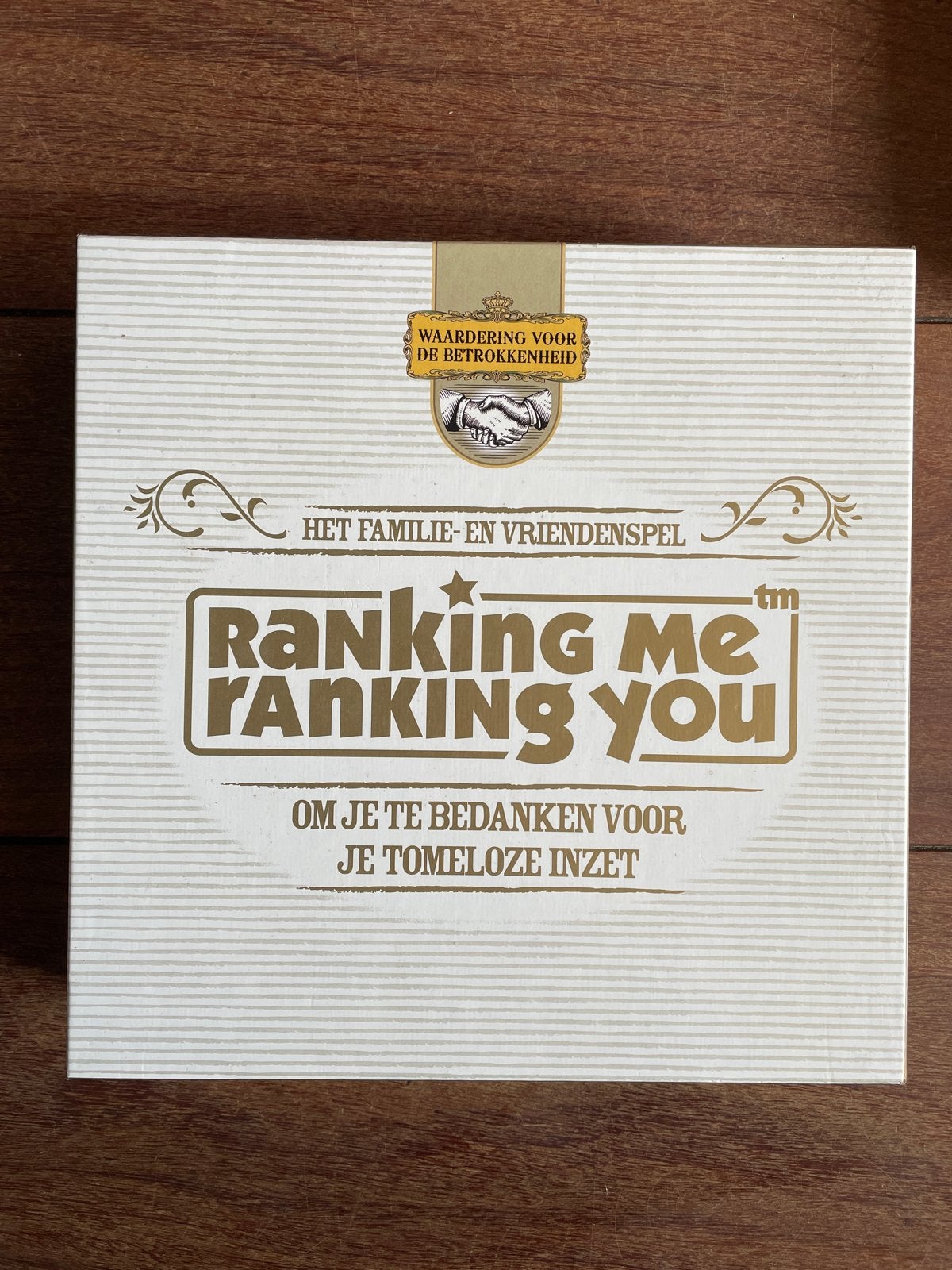 Ranking Me Ranking You - Het Familie- en Vriendenspel, Hobby en Vrije tijd, Drie of vier spelers, Ophalen of Verzenden, Zo goed als nieuw