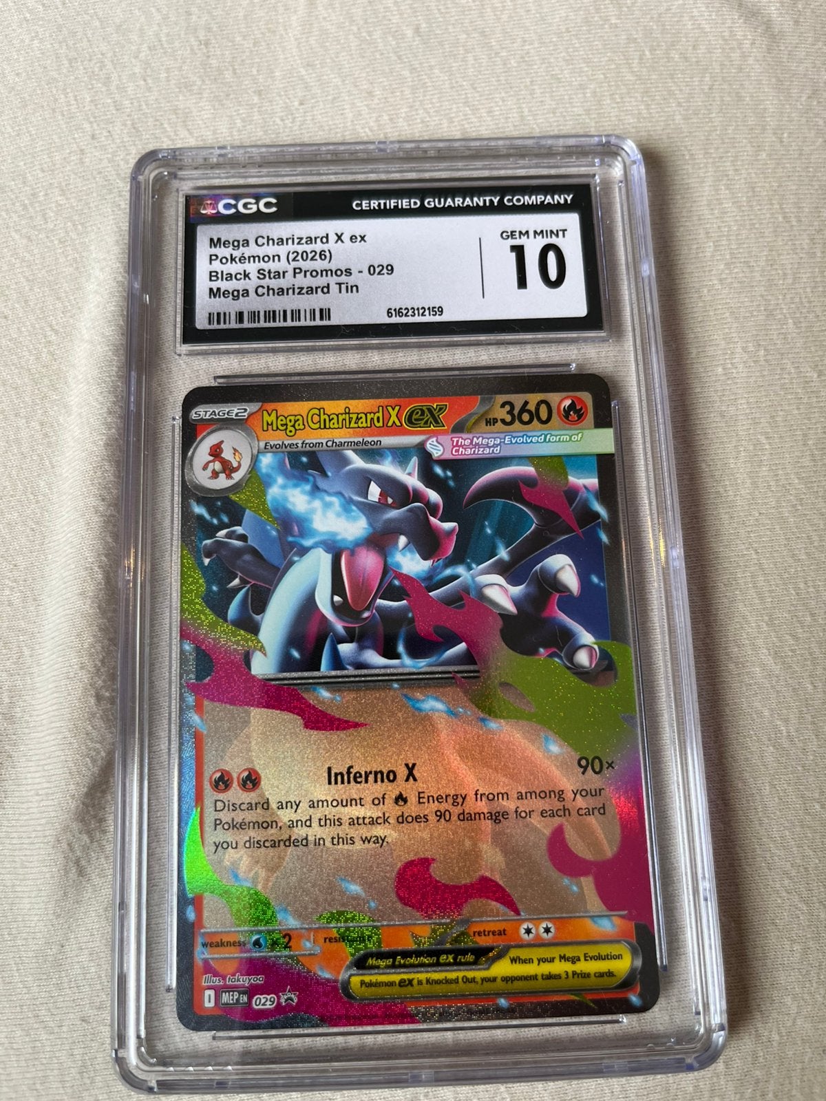 🔥 Charizard X EX 029 CGG10, Ophalen of Verzenden, Zo goed als nieuw