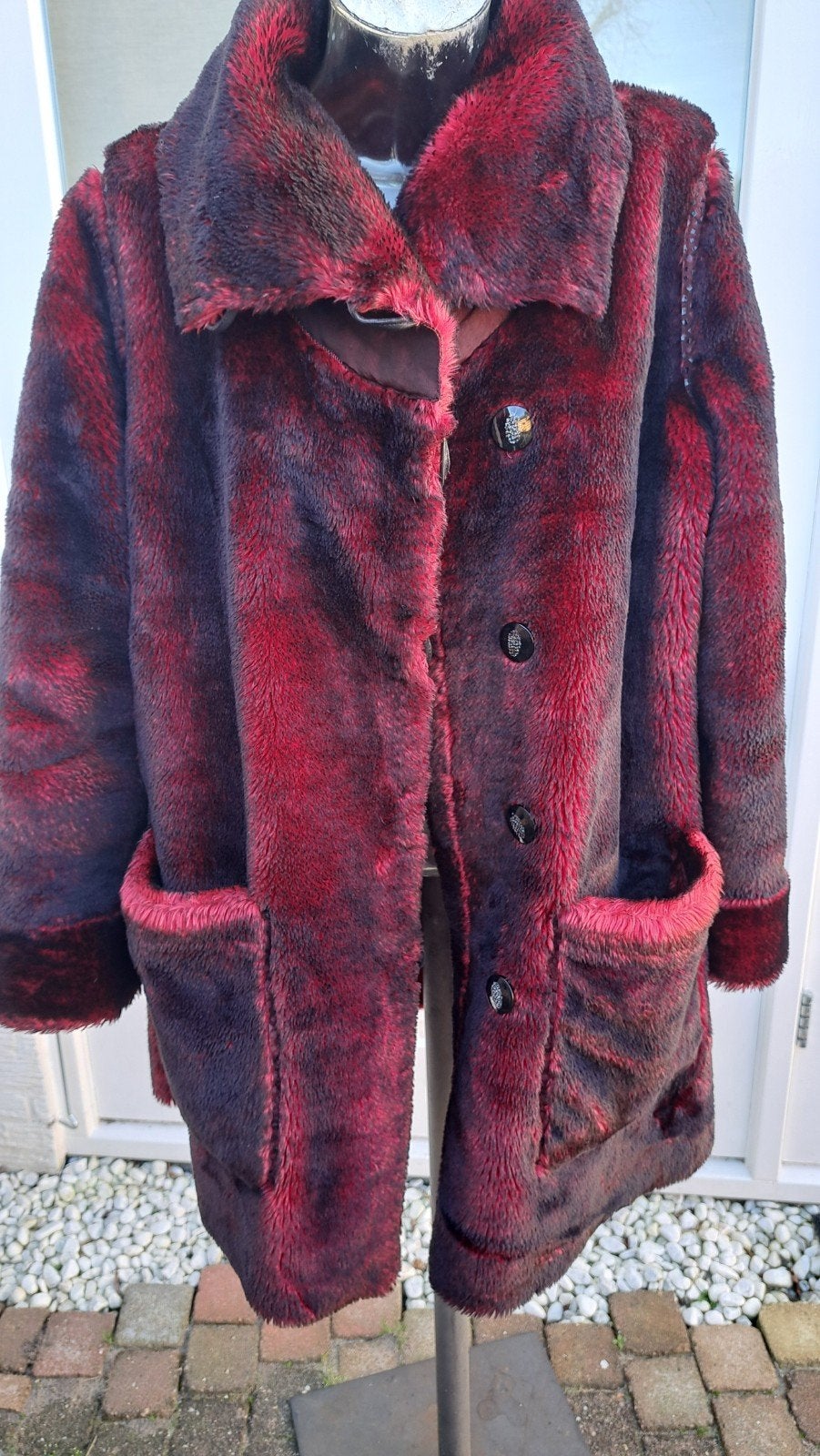 faux fur Jas, Overige typen, Zwart, Maat 46/48 (XL) of groter, Ophalen of Verzenden