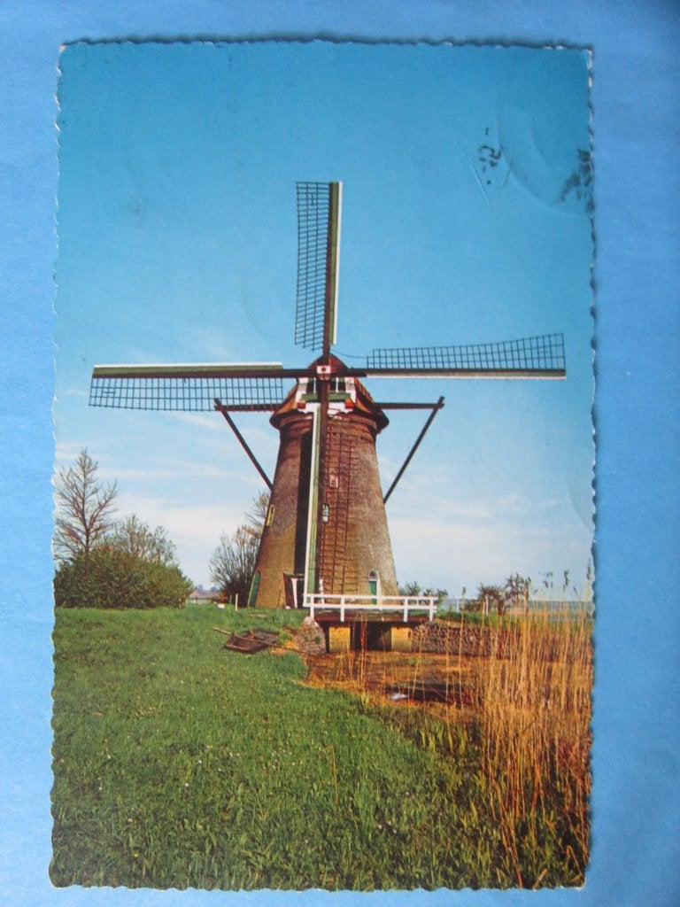 Ansichtkaart: Kinderdijk, Molen., Ophalen of Verzenden, 1960 tot 1980, Gelopen, Zuid-Holland