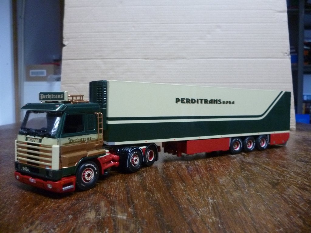 Tekno Scania 143 Perditrans, Hobby en Vrije tijd, Modelauto's | 1:50, Ophalen of Verzenden, Nieuw, Bus of Vrachtwagen, Tekno