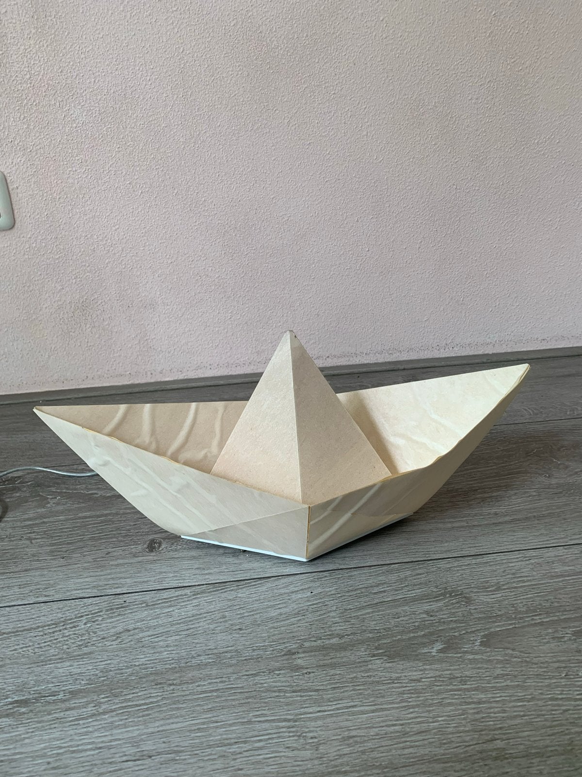 Skitsch Papieren Boot Lamp - Saily Pagani & Perversi Design, Wit, Gebruikt, Overige fittingen, Modern