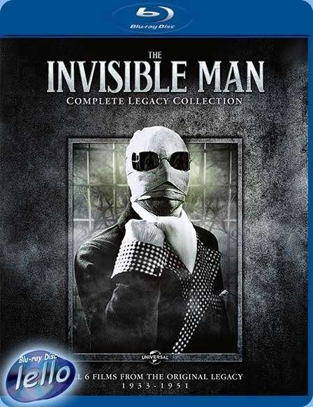 Blu-ray: The Invisible Man, Complete Legacy Coll (1933-51)UK, Ophalen of Verzenden, Nieuw in verpakking, Klassiekers