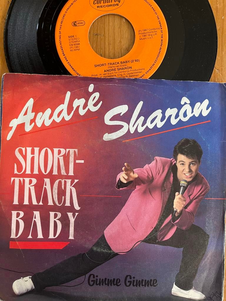 André Sharôn - Short-Track Baby 7" Vinyl Single (1987), Fotohoes, Ophalen of Verzenden, 1980 - 1989, 7 inch