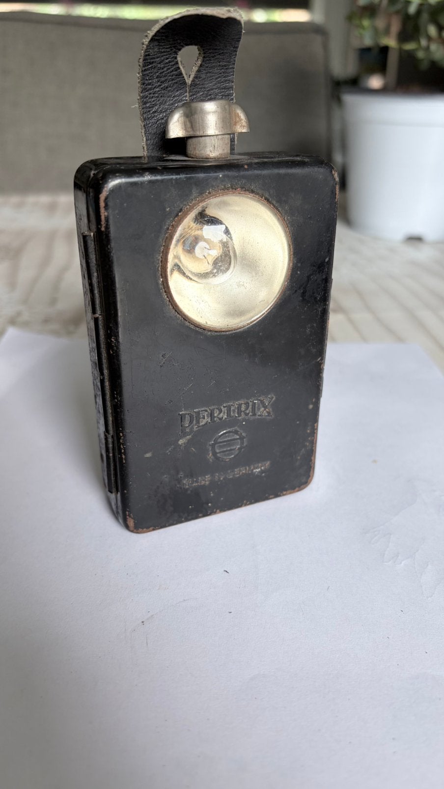 Originele Pertrix Nr. 666 Zaklamp – Wehrmacht, Ophalen of Verzenden, Zo goed als nieuw, Batterij