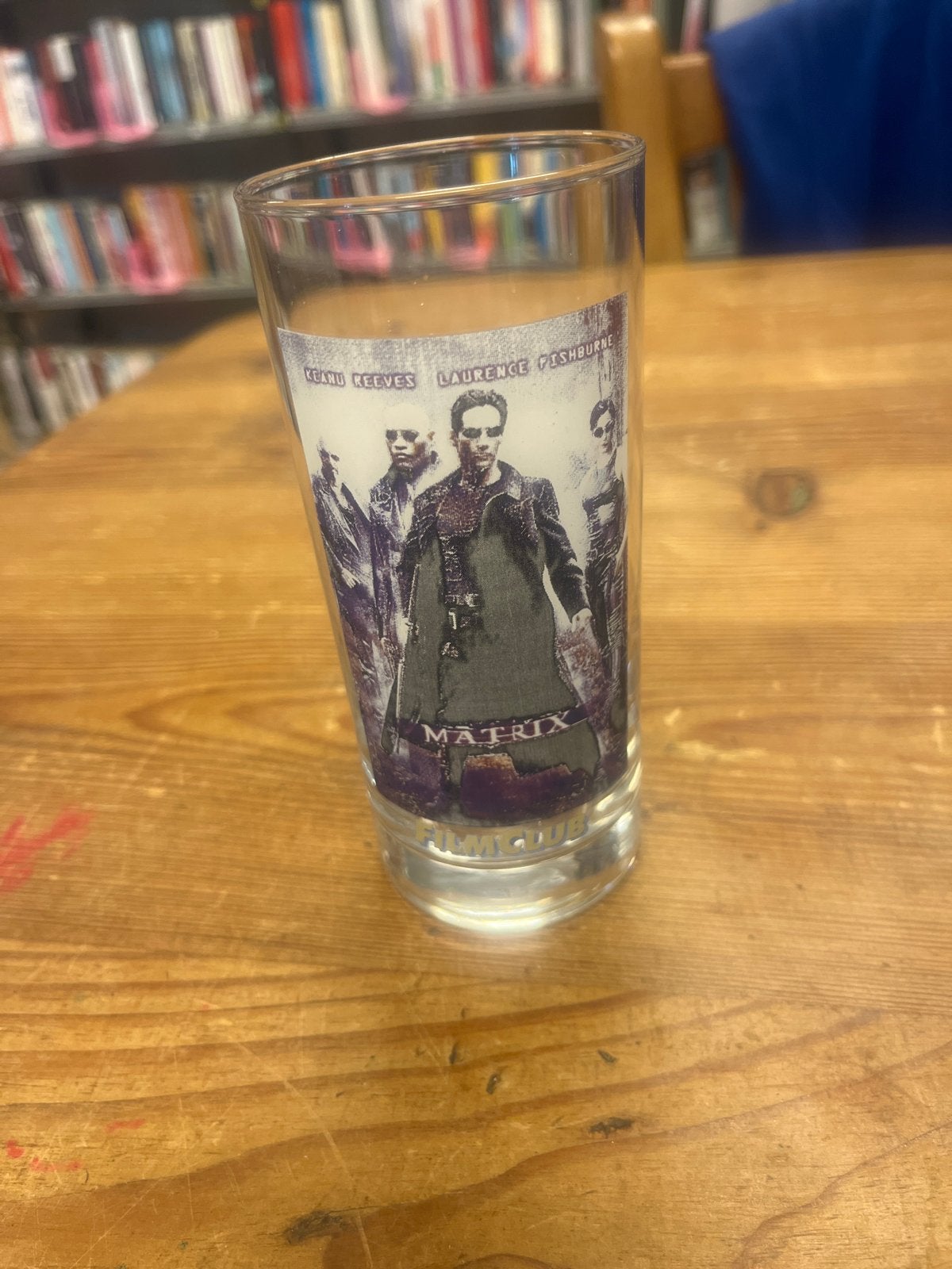 The Matrix Film Club Glas - Uniek verzamelobject, Meerkleurig, Verzenden, Overige stijlen, Zo goed als nieuw