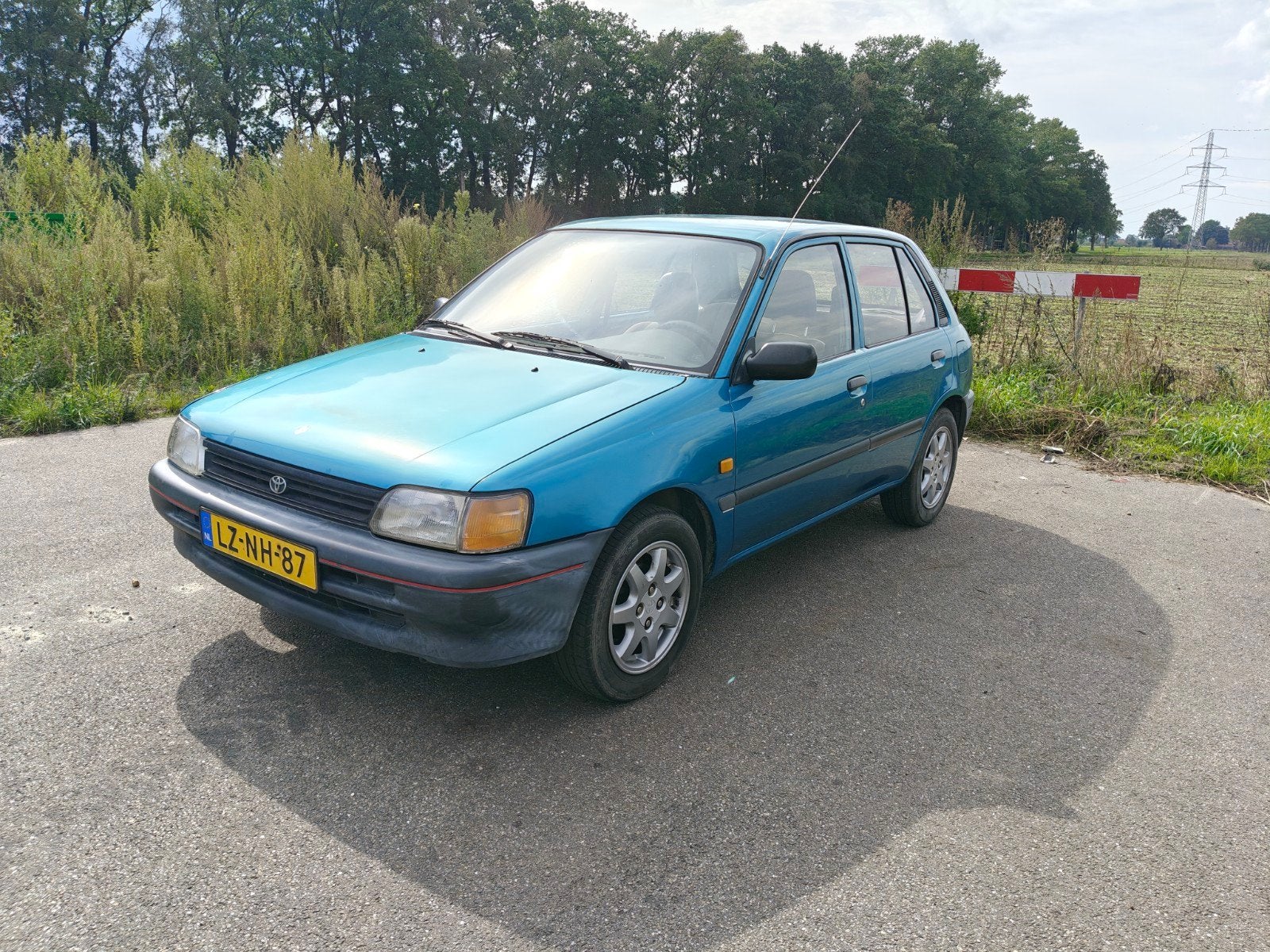 Toyota Starlet 1.3 XLI 12V E2 1995 Groen, Stof, 74 pk, 4 cilinders, Starlet