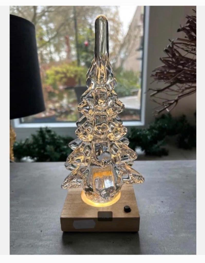 Glazen boom 22 cm, ( zonder lichtje), Antiek en Kunst, Kunst | Beelden en Houtsnijwerken, Ophalen of Verzenden