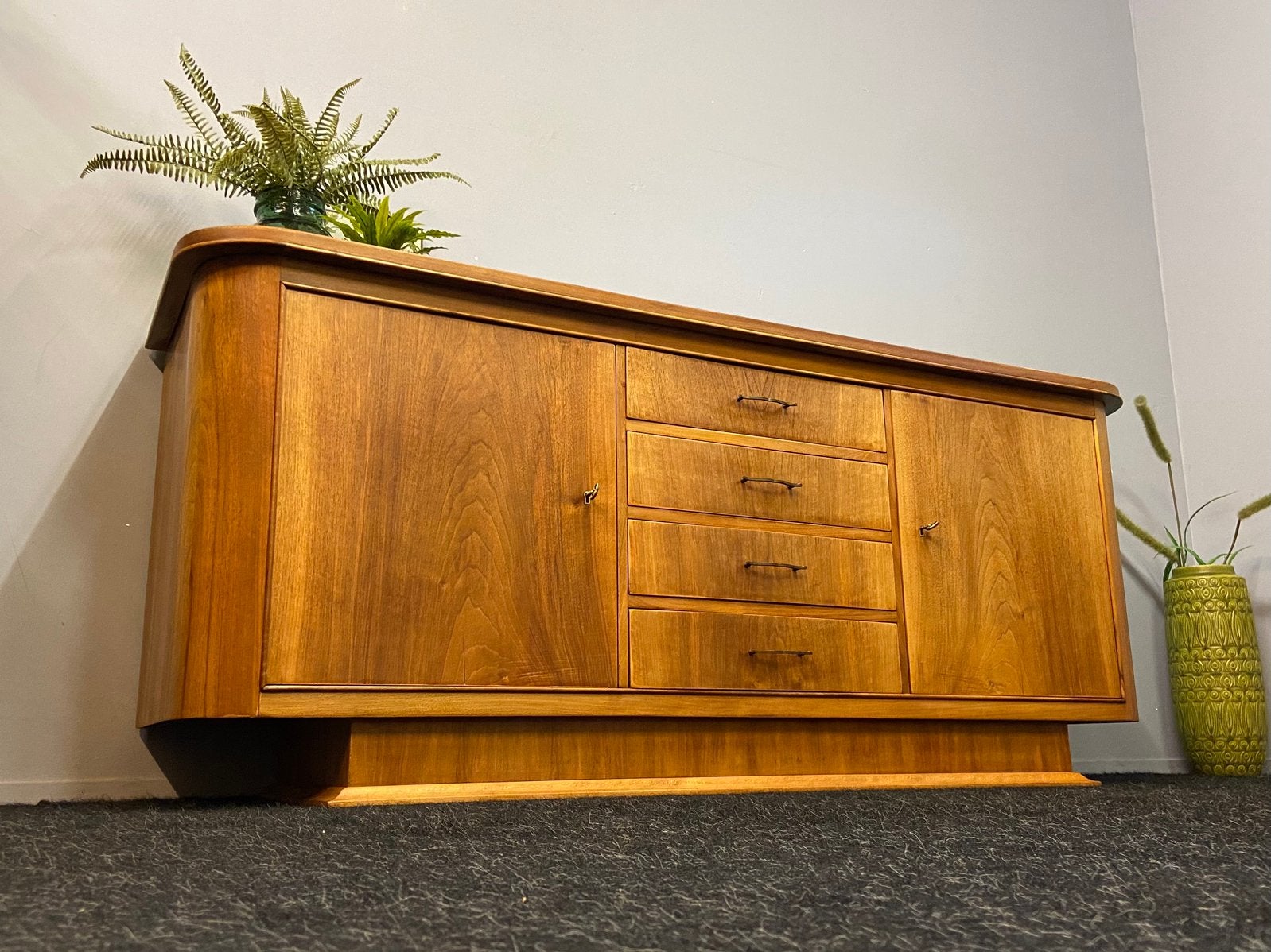 SALE! Vintage sideboard jaren 50/60 mid-century teak retro, Huis en Inrichting, Kasten | Televisiemeubels, Zo goed als nieuw, Minder dan 100 cm