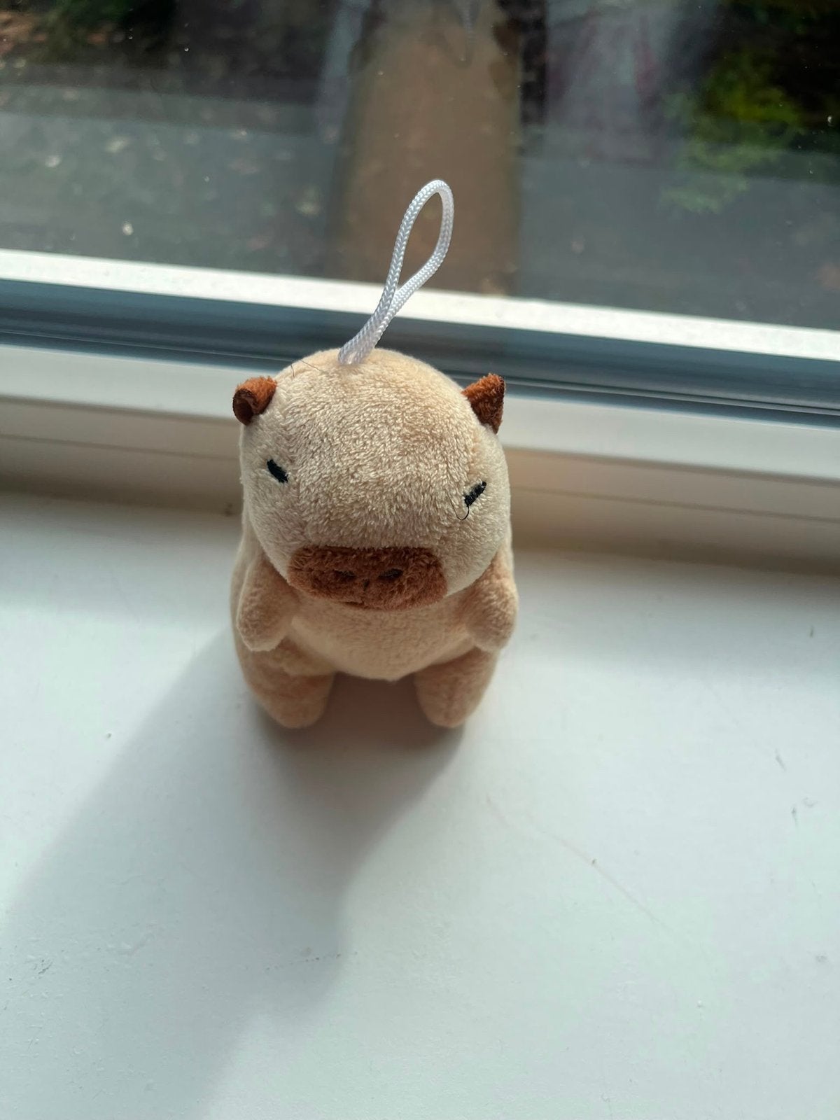 Schattige Capybara Knuffel Sleutelhanger - Zo goed als nieuw, Overige typen, Ophalen of Verzenden, Zo goed als nieuw, Klein (minder dan 20 cm)