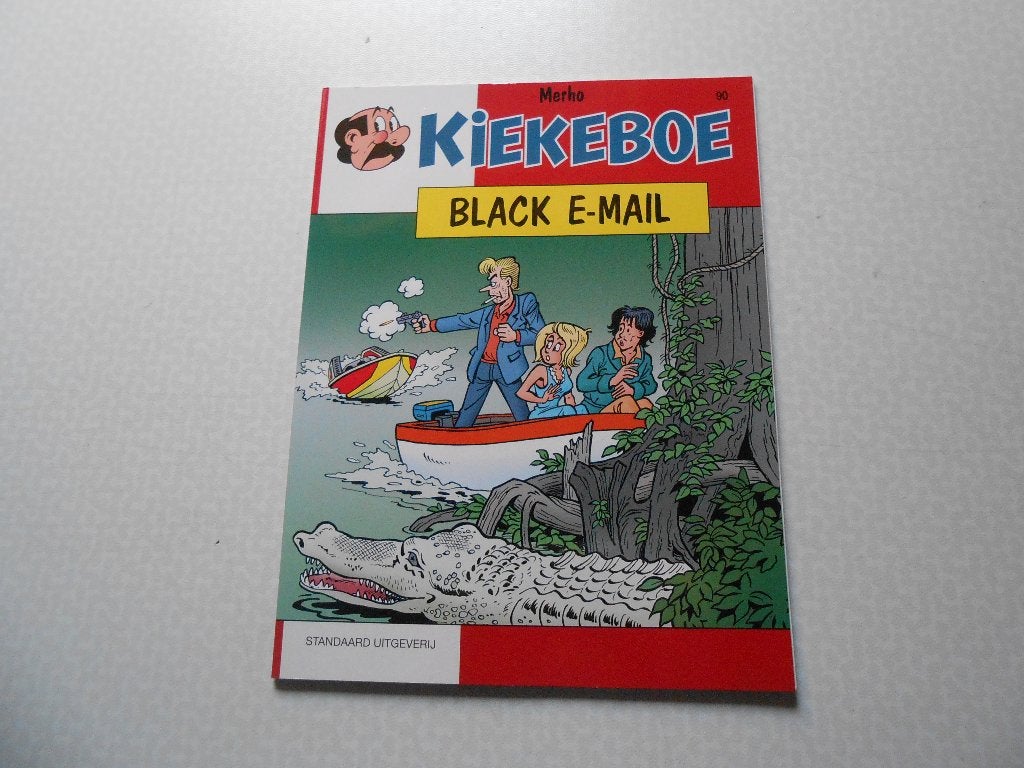 kiekeboe 90 Black e-mail 2001 1 ste druk. Met bijlage., Eén stripboek, Merho, Nieuw, Ophalen of Verzenden