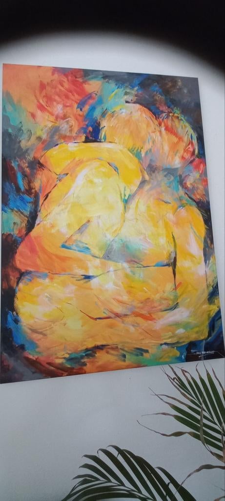 Canvas schilderij,  130x90 cm., Antiek en Kunst, Kunst | Schilderijen | Klassiek, Ophalen
