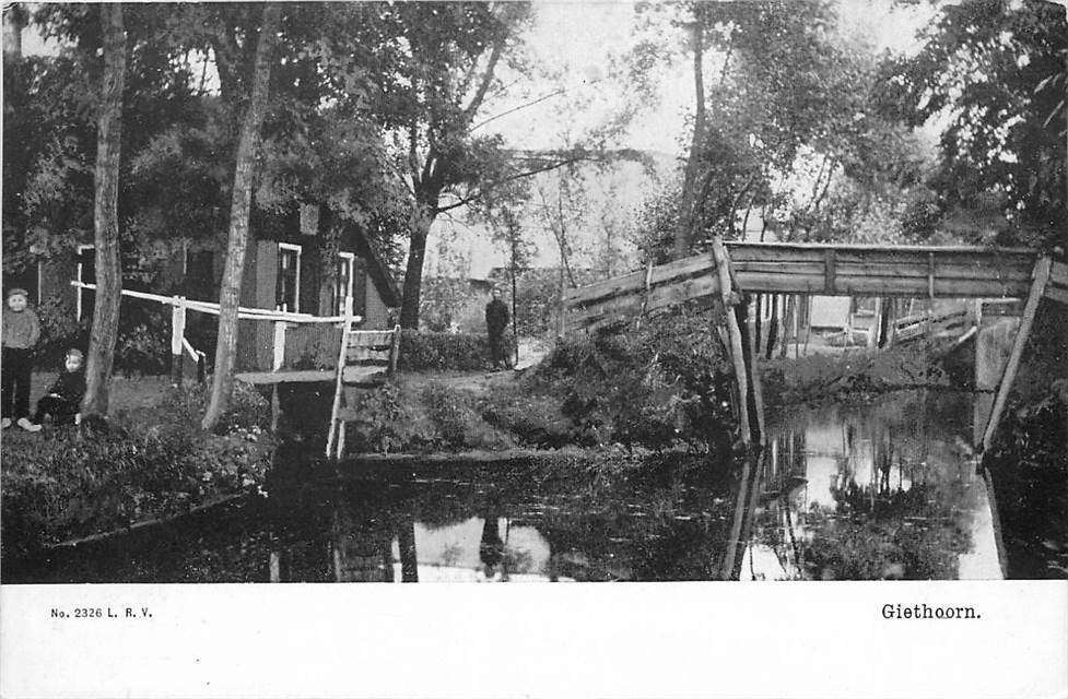 304-254-031 Giethoorn, Verzenden, Voor 1920, Overijssel