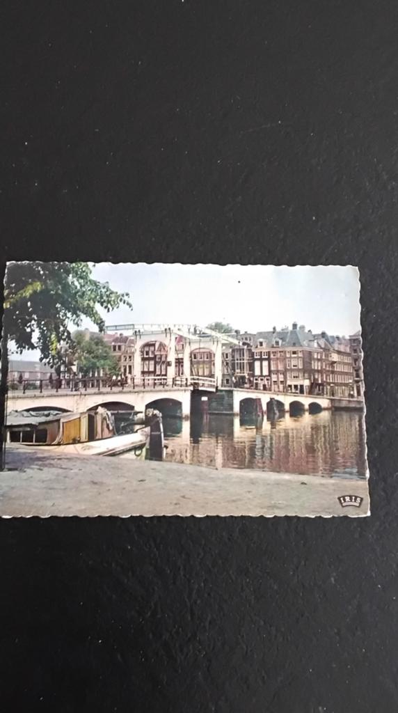 Vintage Ansichtkaart: Amsterdam Magere brug, Ophalen of Verzenden, 1960 tot 1980, Gelopen, Utrecht